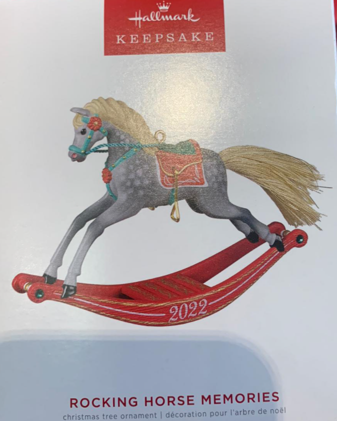 Hallmark 2022 Rocking Horse Memories Christmas Ornament New With Box