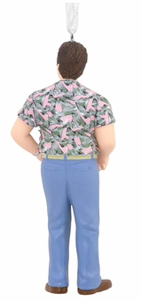 Hallmark Netflix Stranger Things Chief Hopper Hawaiian Shirt Christmas Ornament