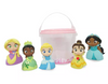 Disney Cinderella Belle Jasmine Tiana Rapunzel Bucket Bath Toy Set New with Tag