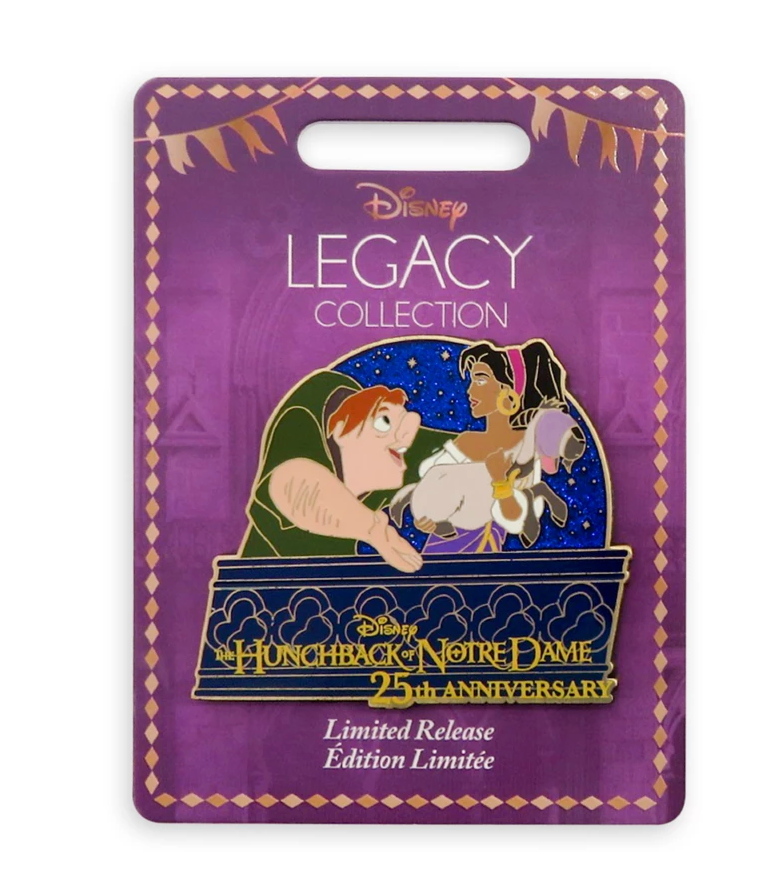 Disney The Hunchback of Notre Dame 25th Anniversary Pin Limited New with Card