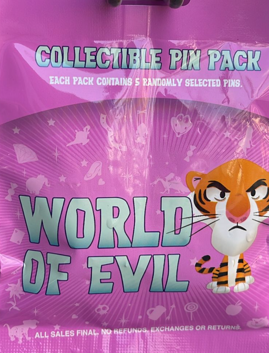 Disney Parks World of Evil Mystery Pin Pack New Sealed