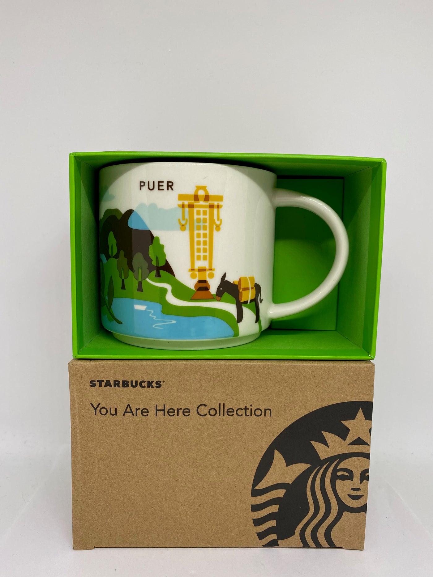 Starbucks You Are Here Collection Puer China Ceramic Coffee Mug New With Box
