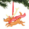 Dr. Seuss Grinch Max with Banner Christmas Ornament New with Box