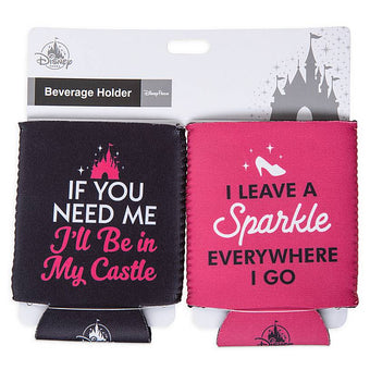Disney Parks Fantasyland Beverage Holder Set New with Card