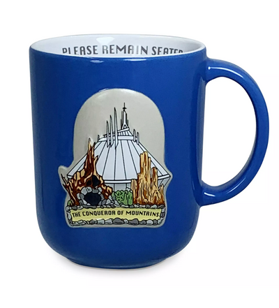 Disney Parks The Conqueror of Mountains Please Remain Seated Coffee Mug New