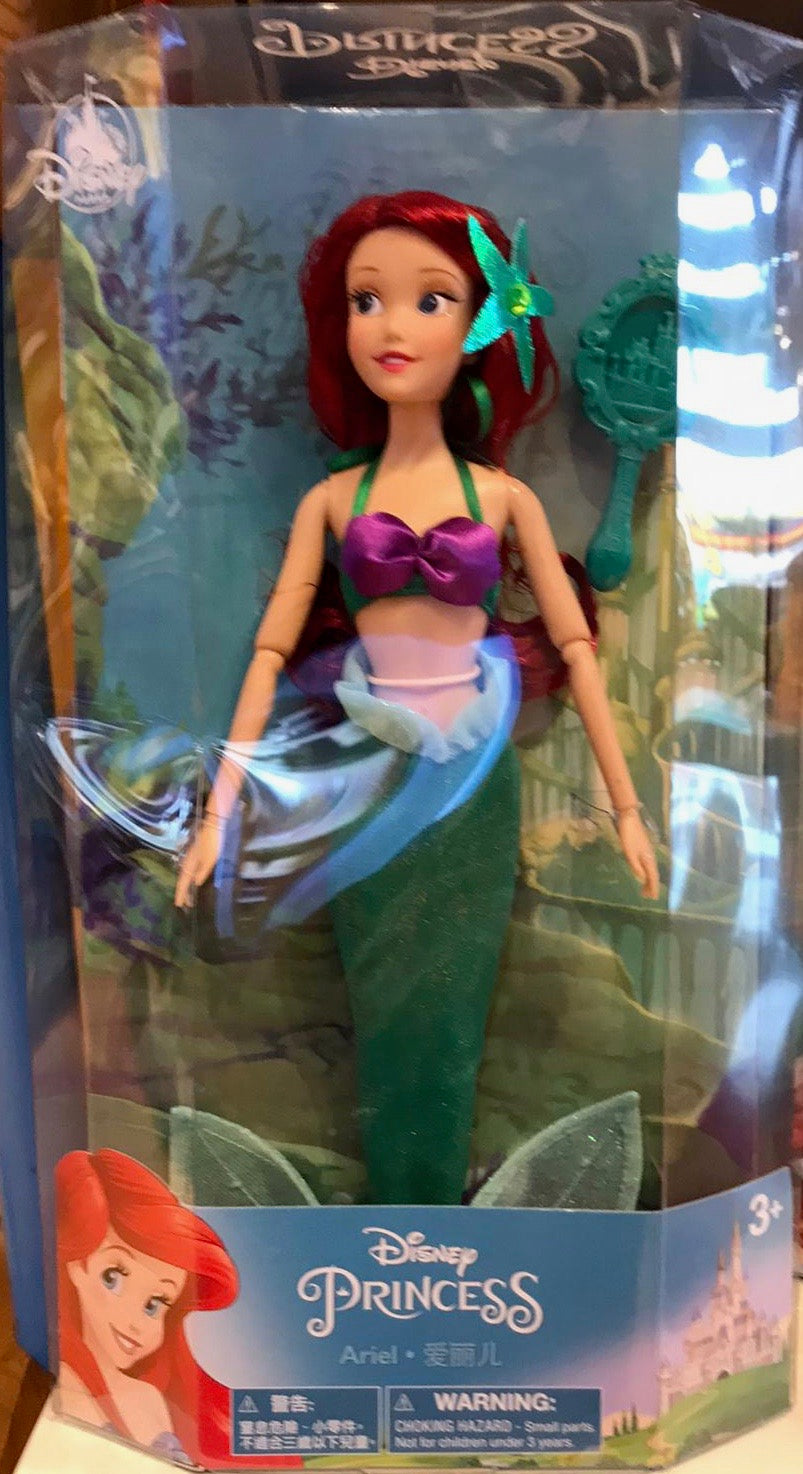 Disney Parks Little Mermaid Ariel Doll with Brush New Edition New with Box
