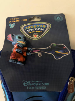 Disney Parks Shanghai Stitch Play Mat Tote with Figurine New with Tags