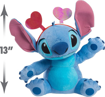 Disney Valentine Stitch Large 13 inch Plush Stuffed Animal New with Tag