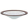 Hallmark Copper Rimmed Blown Glass Decorative Bowl 12.4 inc New