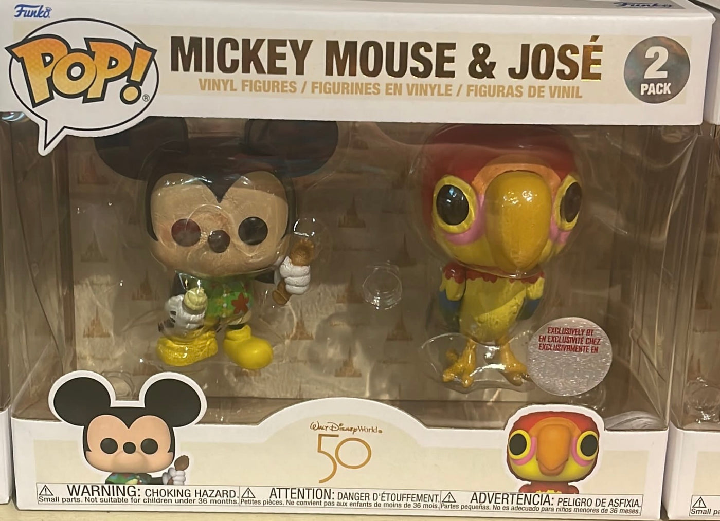 Disney Parks Exclusive 50th Enchanted Tiki Room Mickey Jose Pop
