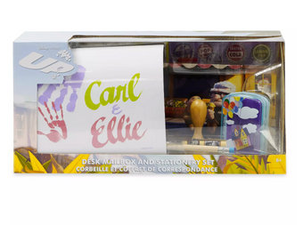 Disney Up Carl & Ellie Desk Mailbox and Stationery Set New with Box