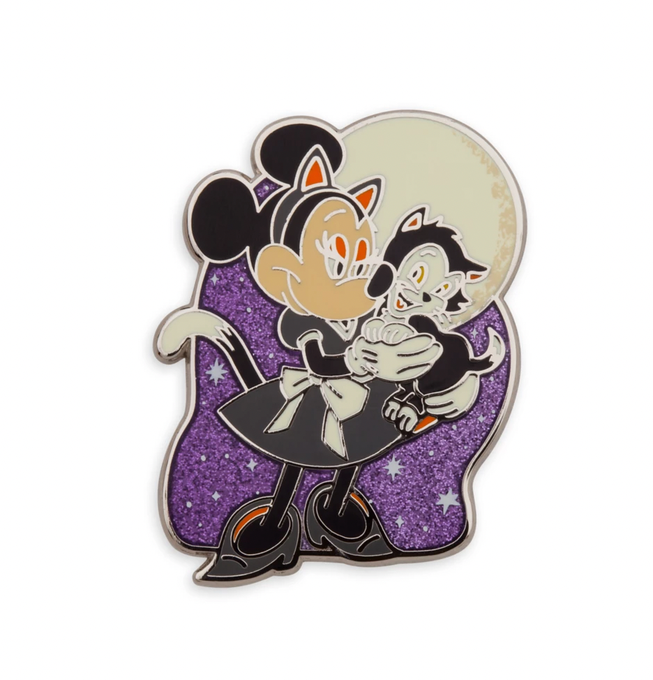 Disney Halloween 2021 Minnie Cat and Figaro Pin New with Card
