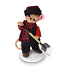Annalee Dolls 2022 Christmas 6in Winter Woods Shoveling Mouse Plush New with Tag