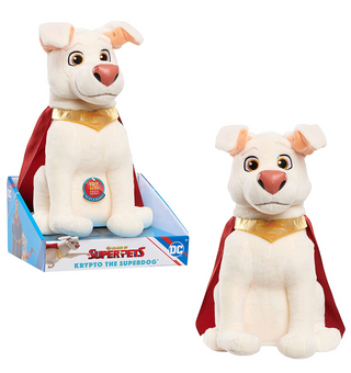 Just Play DC Super Pets KRYPTO The Superdog Plush 10.5 inch Talking Barking