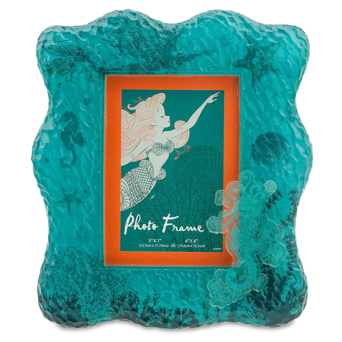 Disney Parks Nautical The Little Mermaid Ariel Art Nouveau Resin Photo Frame New
