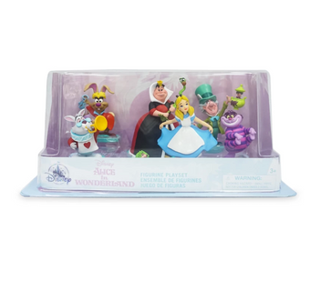 Disney 70th Alice in Wonderland Figure Play Set Toy Cake Topper New with Box