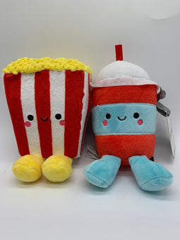 Hallmark Valentine Better Together Popcorn and Slushie Magnetic Plush New W Tag