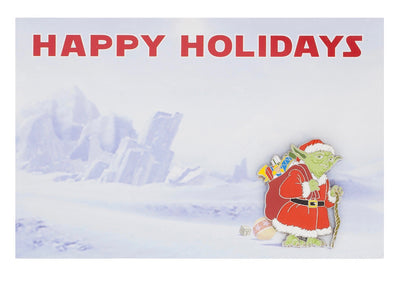 Disney Parks Star Wars Yoda Christmas Holiday Pin New with Card