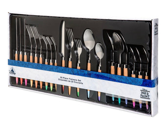 Disney Parks Ink & Paint 20 Piece Flatware Set New with Box