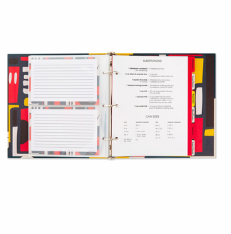 Hallmark Disney Mickey Retro Pattern Recipe Organizer Book New