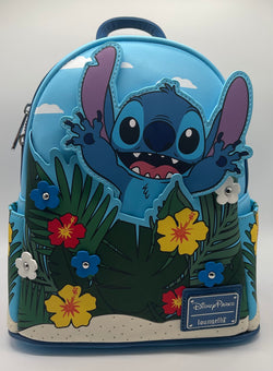 Disney Parks Stitch Tropical Florals Mini Backpack Bag New with Tag