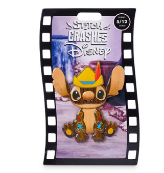 Disney Stitch Crashes Pinocchio Pin Limited New with Card