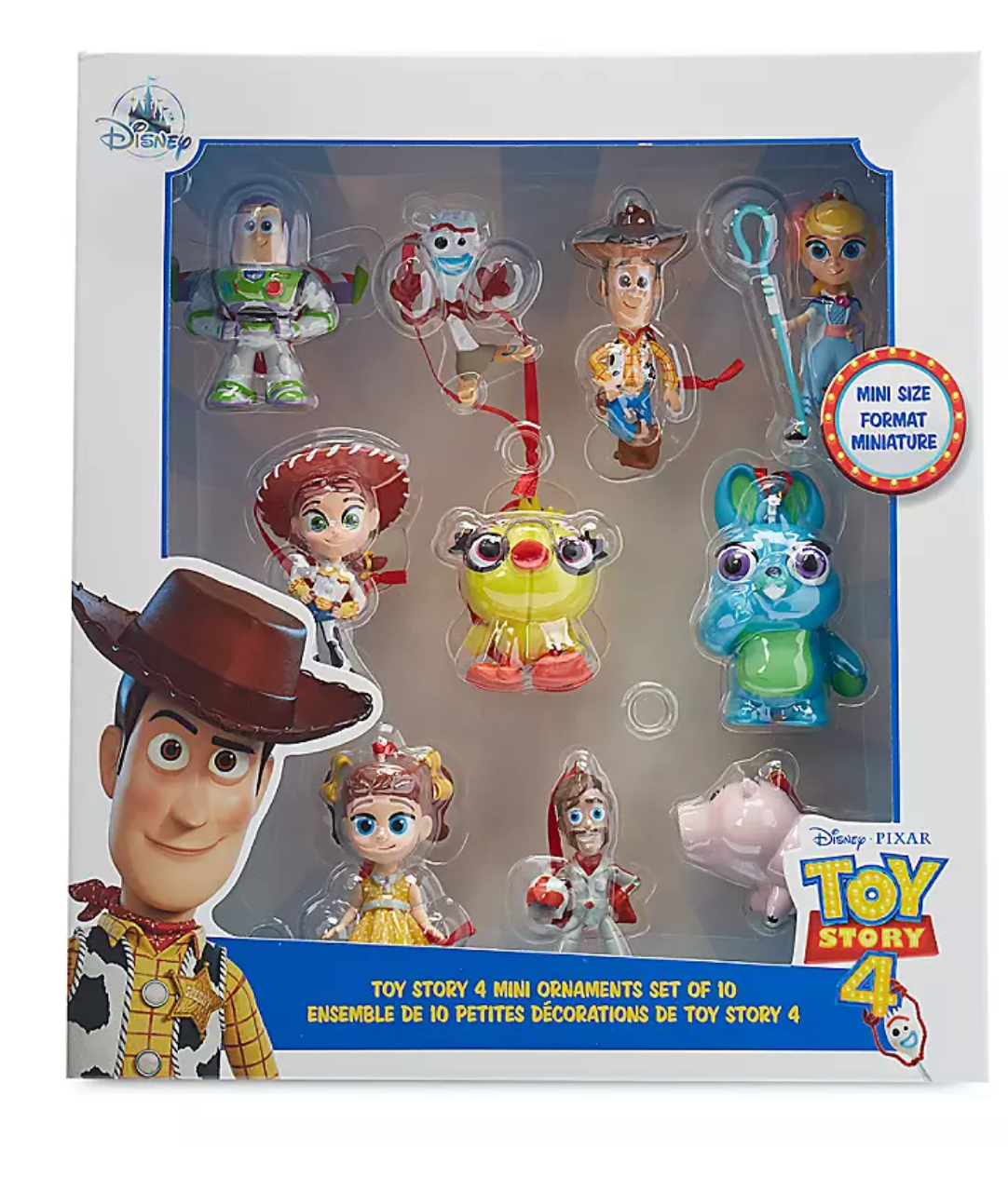 Disney Toy Story 4 Mini Christmas Ornaments Set New with Box