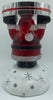 Bath and Body Works Light Up Water Globe Santa Pedestal 3 Wick Candle Holder New