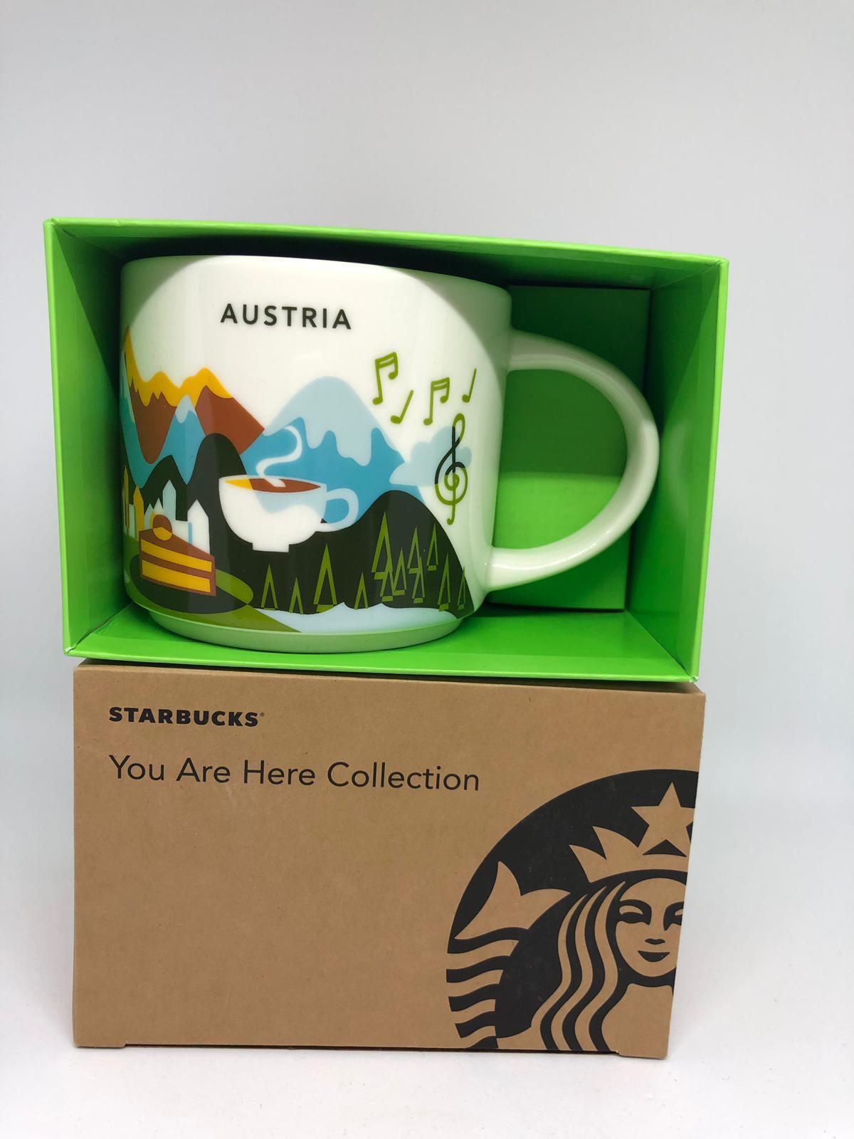 Starbucks You Are Here Collection Austria Ceramic Coffee Mug New with Box