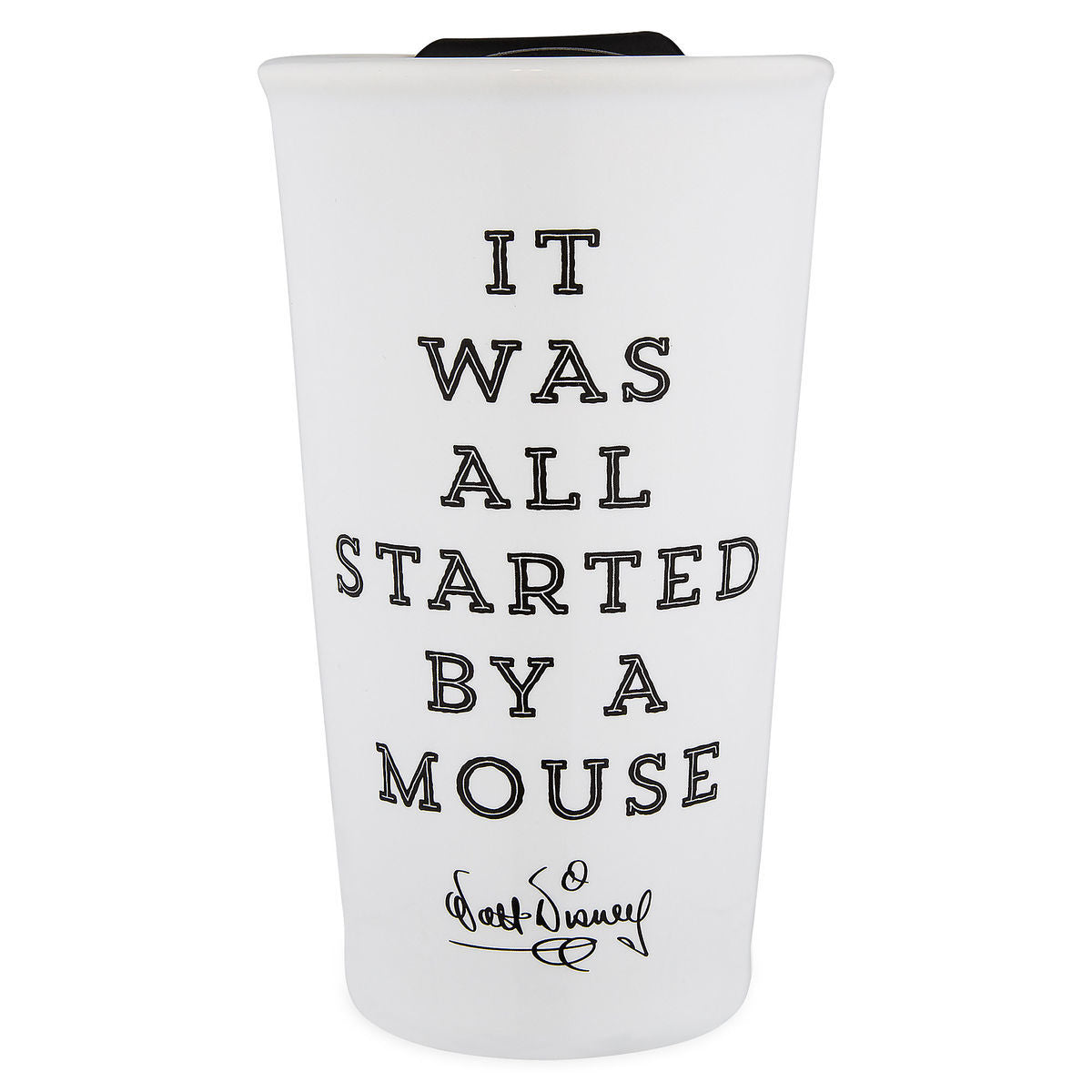 Disney Parks Mickey Mouse Through the Years Ceramic Travel Mug New