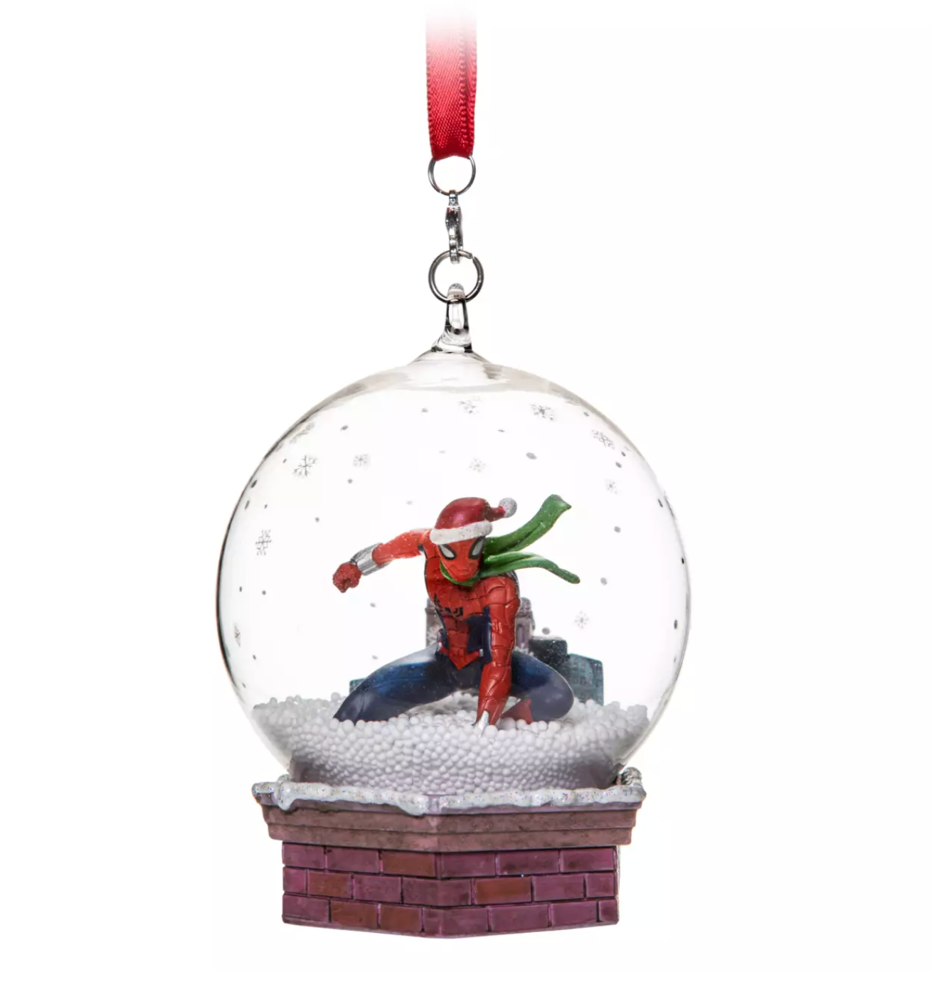 Disney Sketchbook Spider-Man Snowglobe Christmas Ornament New with Tag