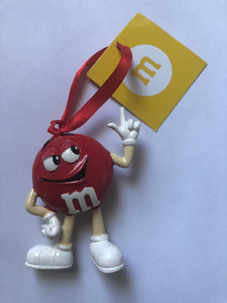 M&M's World Red Character Resin Christmas Ornament New with Tag