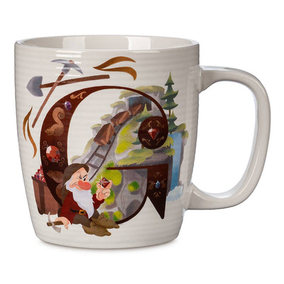 Disney Parks ABC Letters G is for Grumpy Seven Dwarfs Mine Train Coffee Mug New