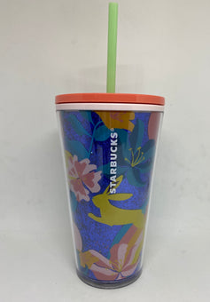 Starbucks Easter Spring 2021 Bunny Glitter Tumbler 16oz with Straw New