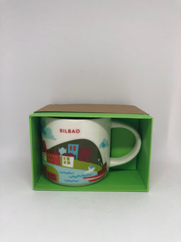 Starbucks You Are Here Bilbao Spain Ceramic Coffee Mug New with Box