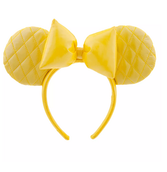 Disney Parks Minnie Yellow Quilted Ear Headband for Adults New with Tag