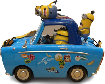 Universal Studios Minions Despicable Me Car Popcorn Bucket New With Tag