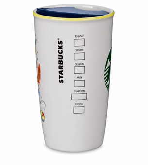 Disney Parks California Adventure Mickey Porcelain Starbucks Tumbler New