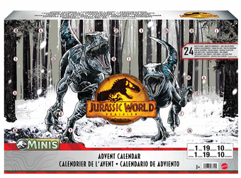 Jurassic World Dominion Holiday Advent Calendar 24 Day Countdown Toy Dinosaurs