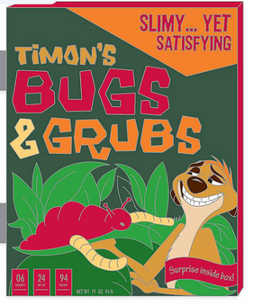 Disney Timon's Bugs & Grubs Pin The Lion King Cereal Boxes Limited Edition New