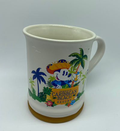 Disney Parks Caribbean Beach Resort Map Mickey Coffee Mug New