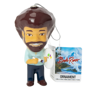 Bob Ross Decoupage Christmas Tree Ornament New With Tag