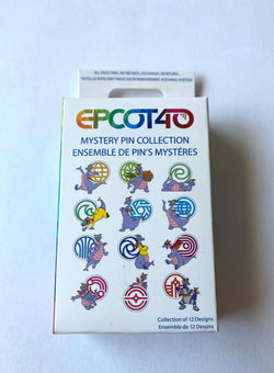 Disney EPCOT 40th Figment Mystery Pin Blind Pack 2-Pc. Limited New with Box