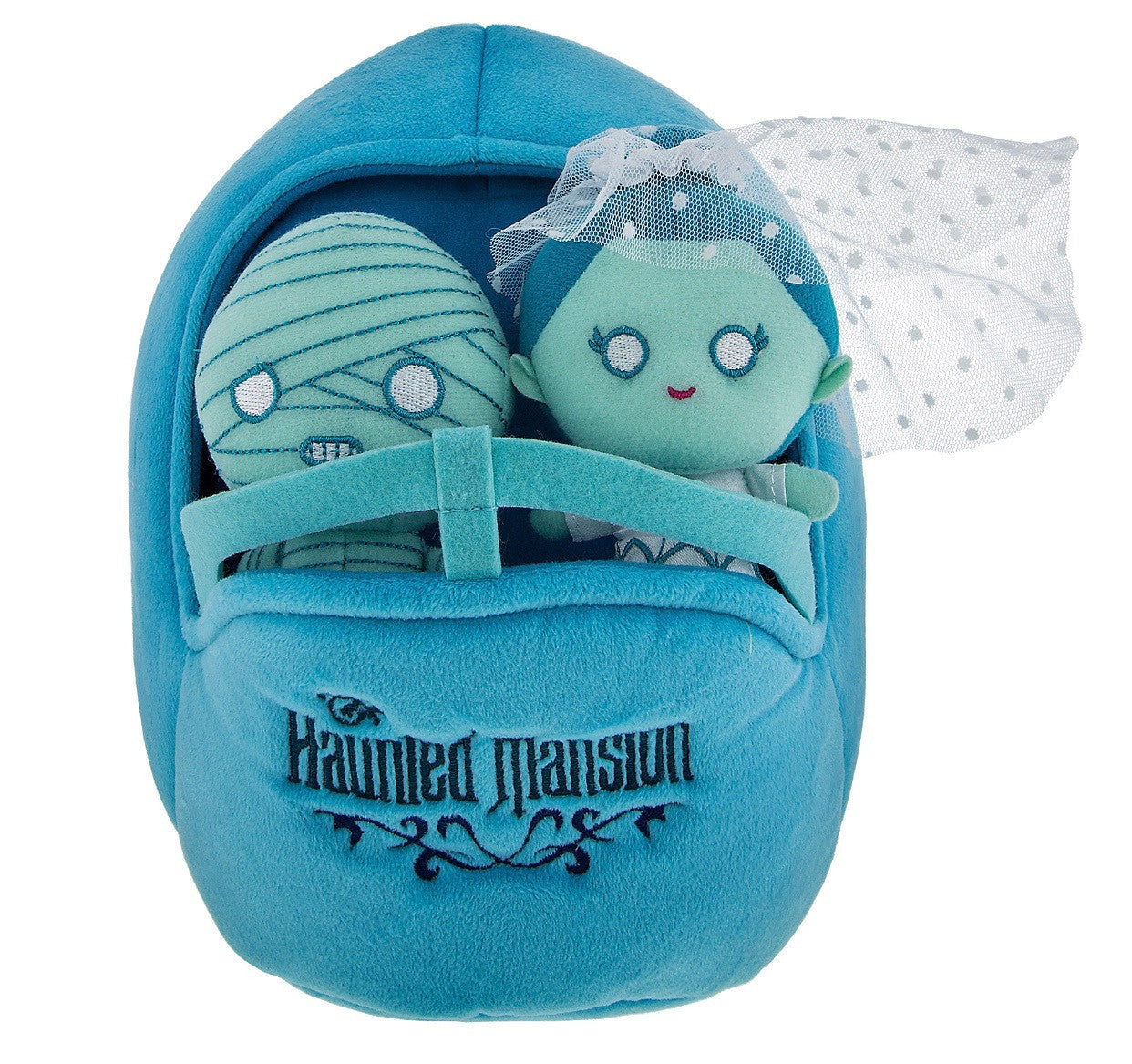 Disney Parks Haunted Mansion Bride Mummy Buggy Plush Playset New with Tags