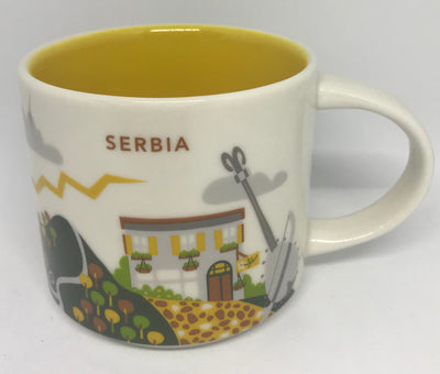 Starbucks You Are Here Collection Serbia Ceramic Coffee Mug New With Box