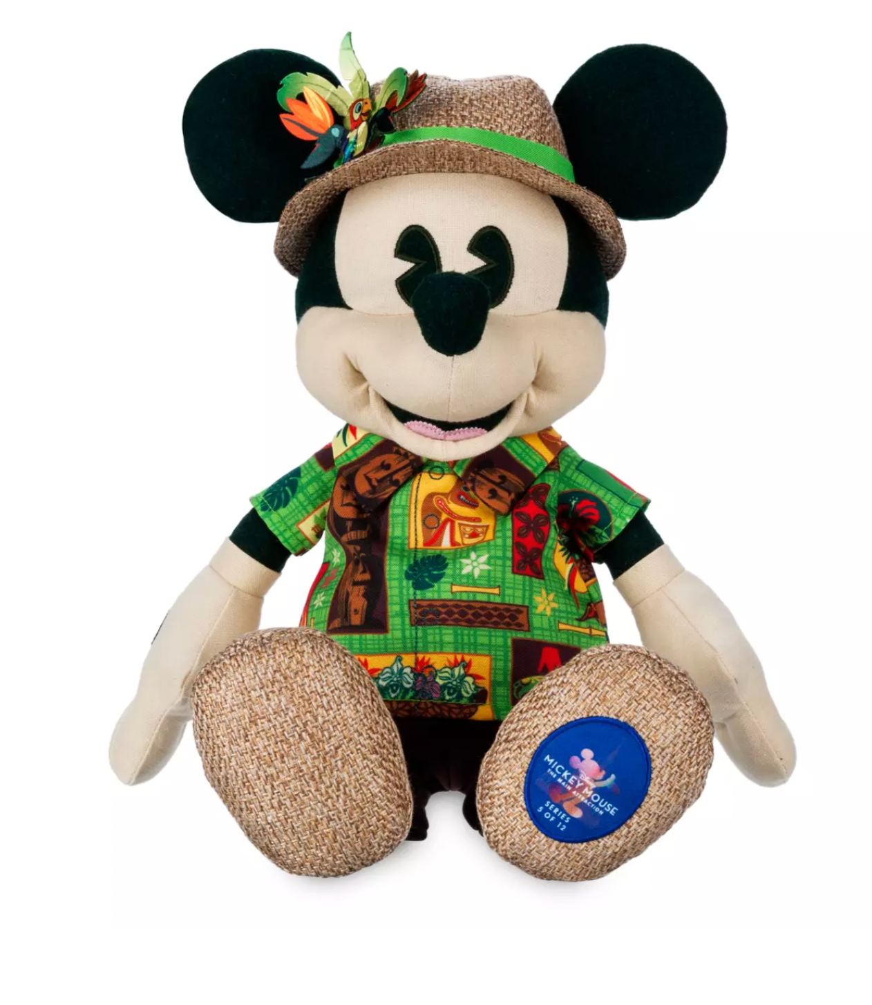 Disney 50th Mickey The Main Attraction 5 of 12 Tiki Room Plush New with Tag