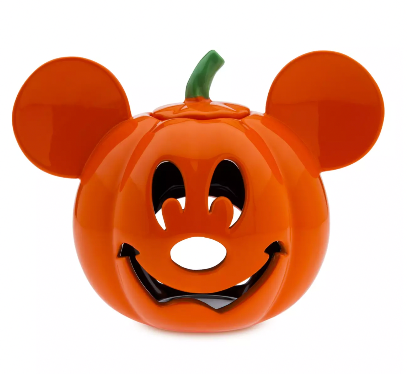 Disney Halloween Mickey Jack-o'-Lantern Gloss Finish Votive Candle Holder New