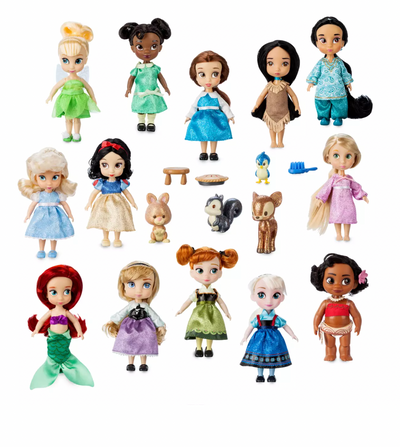 Disney Animators' Collection 13 Princess Mini Doll Gift Set Toy New with Box