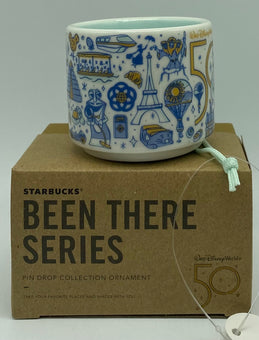 Disney WDW 50th Celebration Starbucks Been There Epcot Ornament Mug Figment New