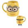 Universal Studios Despicable Me Dave 3D Sculpted Face Ceramic Coffee Mug New